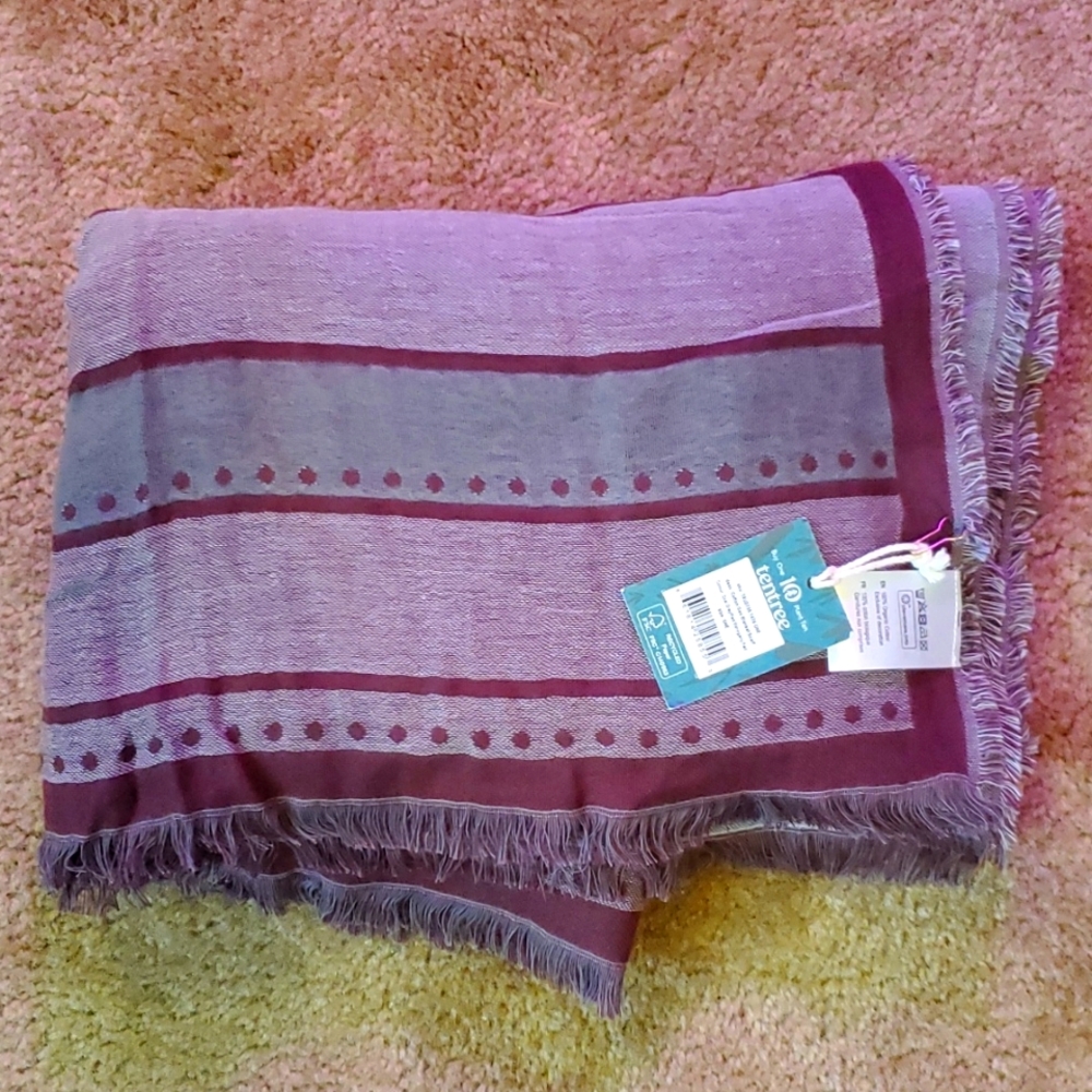 Tentree cotton geo blanket scarf